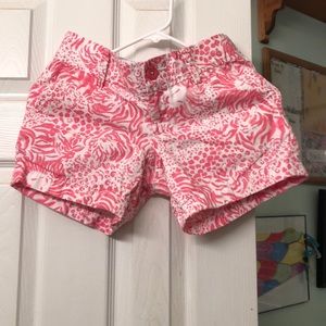 Lilly Pulitzer pink and white Callahan shorts